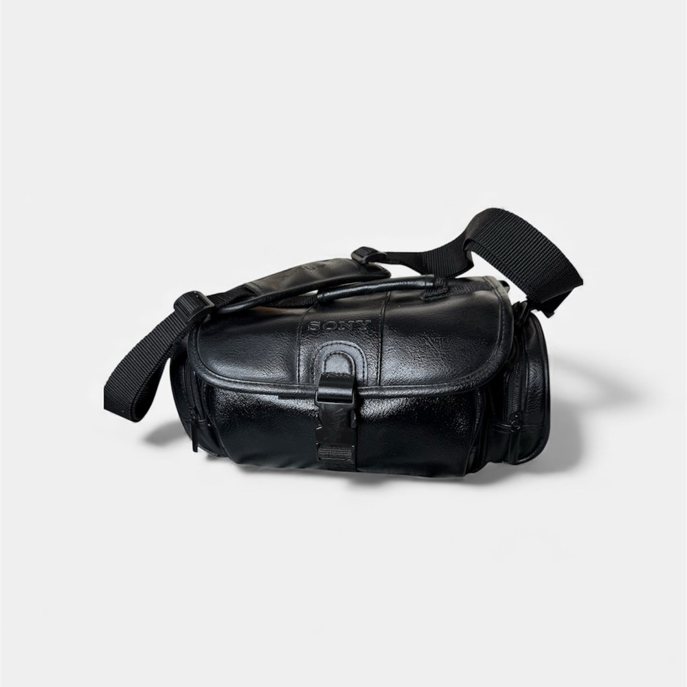 Vintage Sony Camera Bag Shoulder Strap Padded 90s Carry Case Roomy